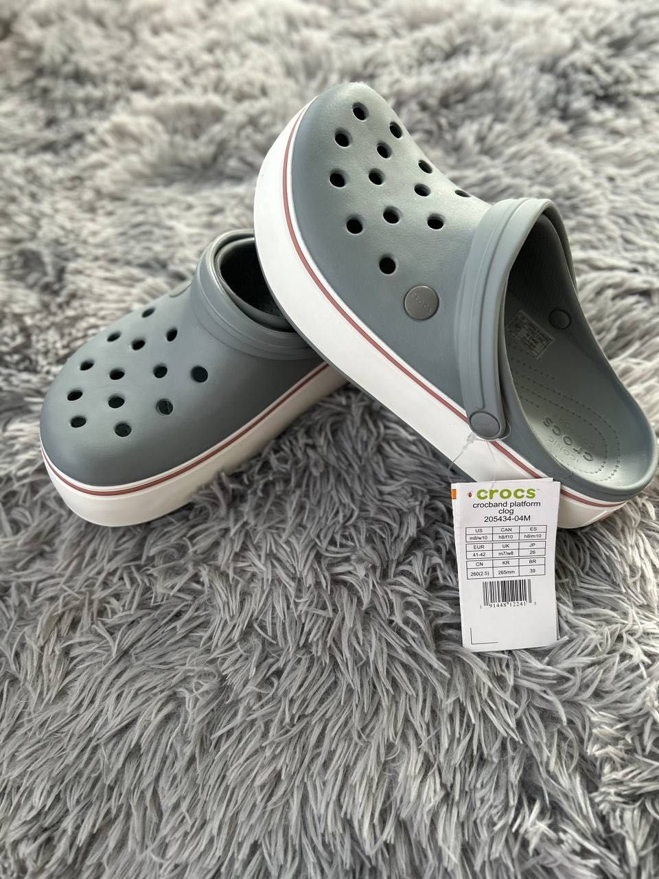 Оригинал Crocs™ Duet Max II Clog Bone унисекс бежевые черные серые