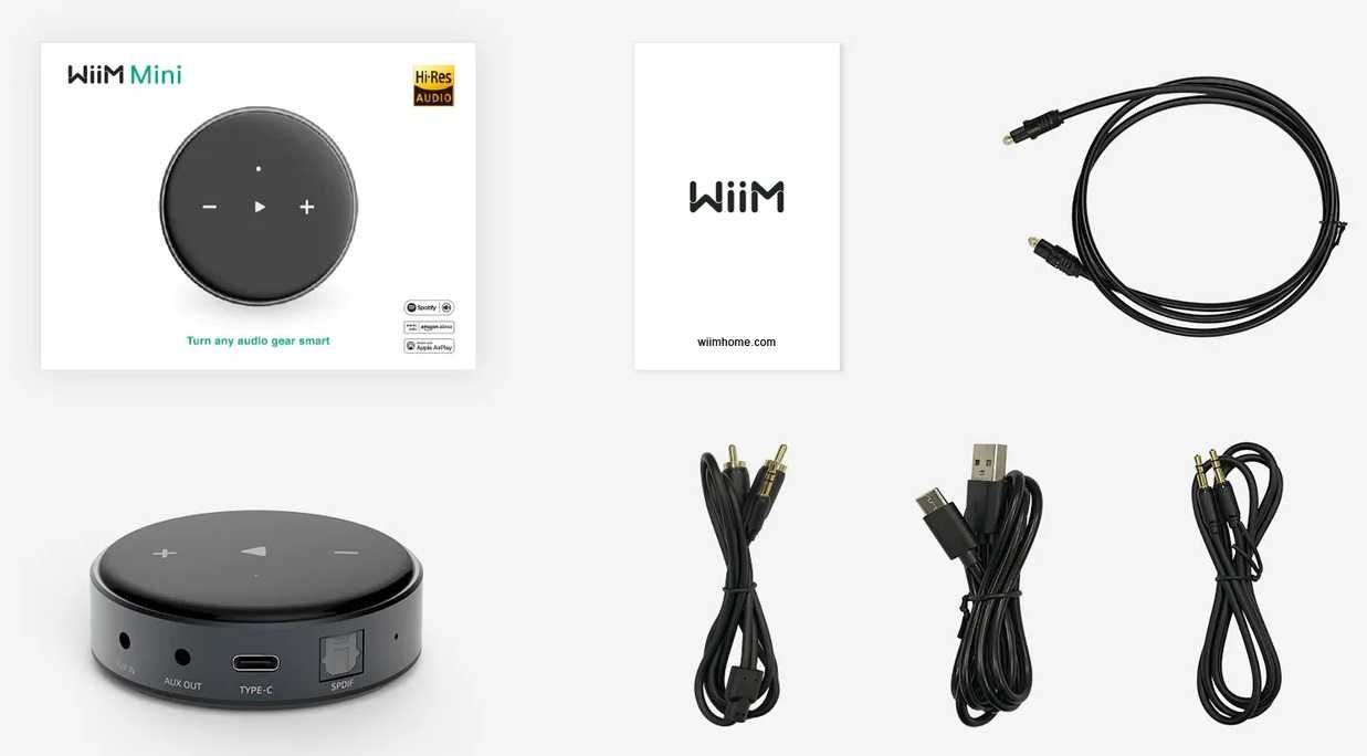Odtwarzacz sieciowy streamer WIIM MINI Wi-Fi Bluetooth Spotify Tidal