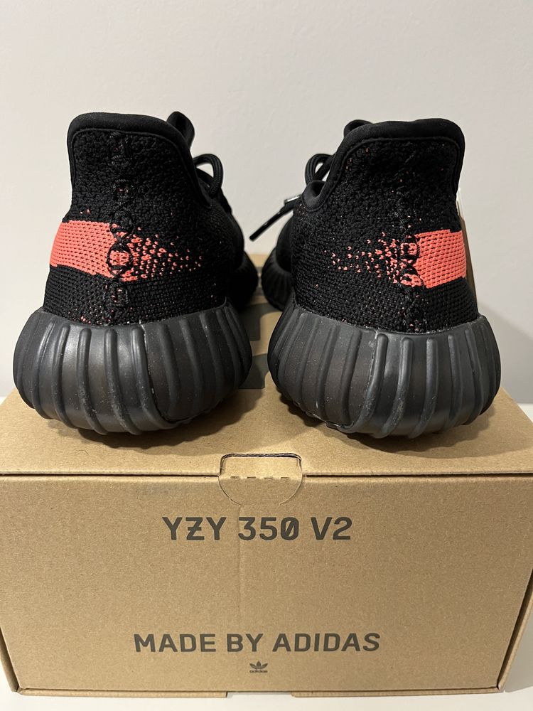 Adidas Yeezy Boost 350 V2 Core Black Red Stripe