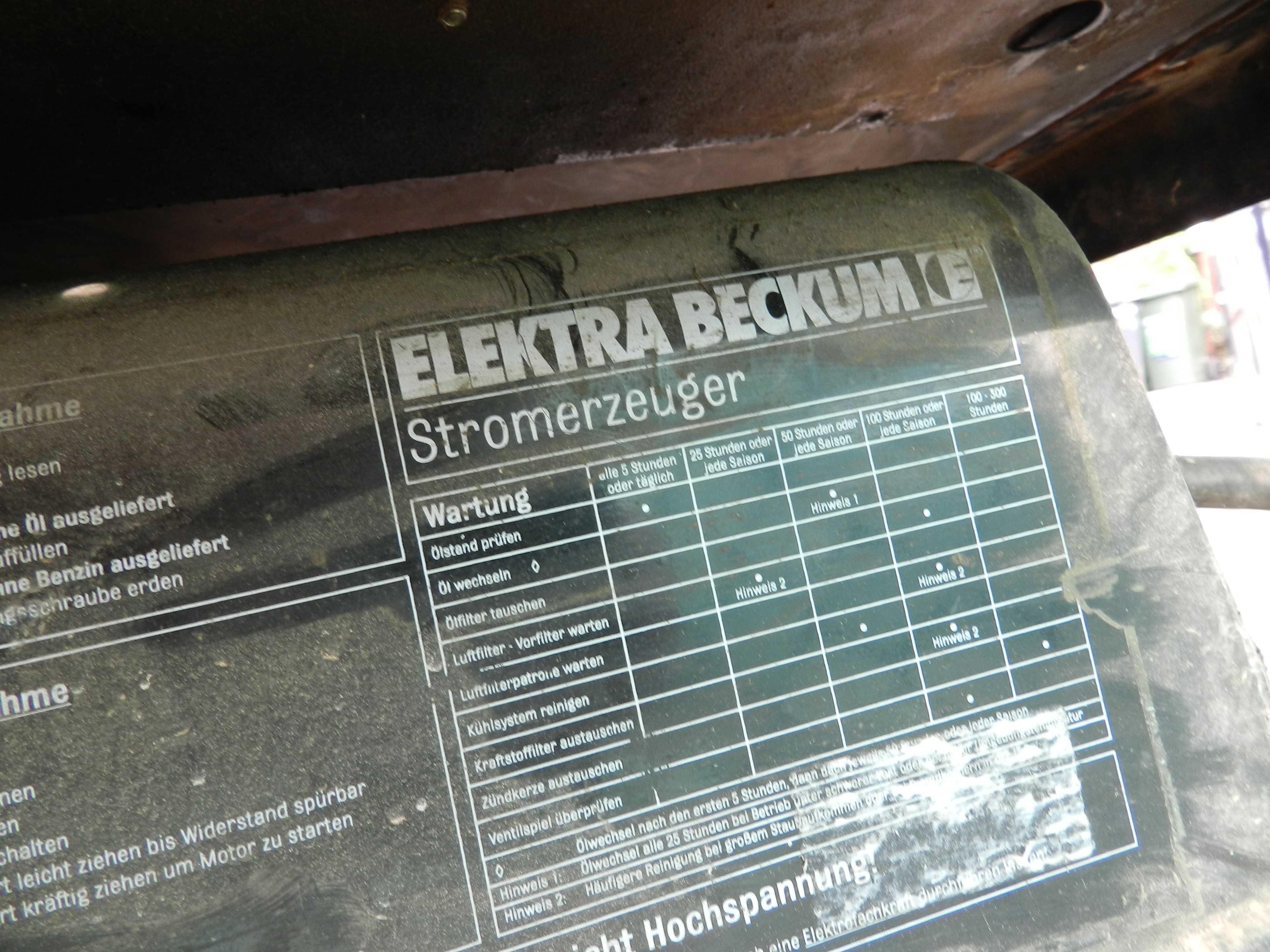 Agregat Electra Beckum na siłę