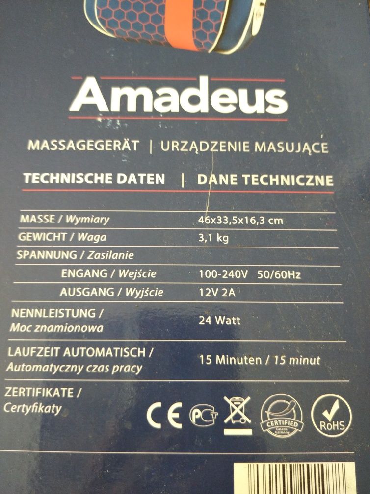 Urządzenie masujące Amadeus Casada