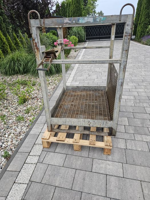 Kosz paleta transportowa do butli wózek widłowy
