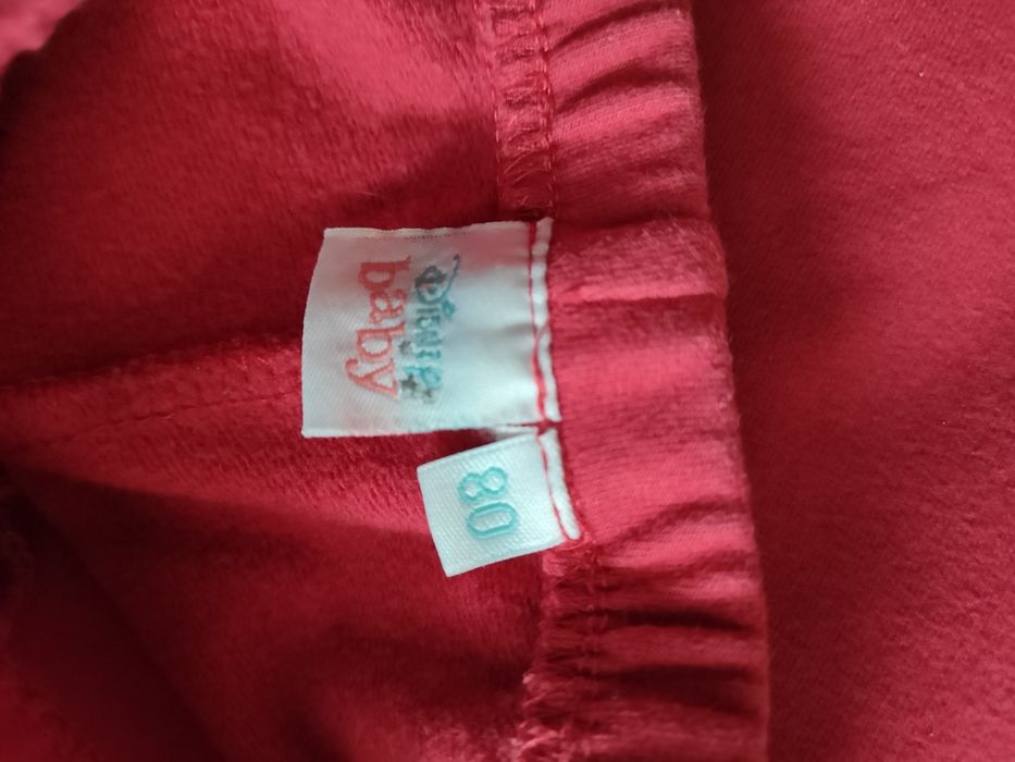 Body 86 czerwone święta i spodnie legginsy 80 z Puchatkiem