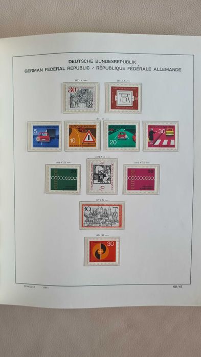 Album Schaubek Dual BDR Niemcy 1968-84