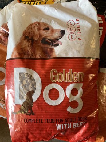 НЕДОРОГОЙ КОРМ ДЛЯ СОБАК Golden Dog  (Золотой пёс) 10 кг.