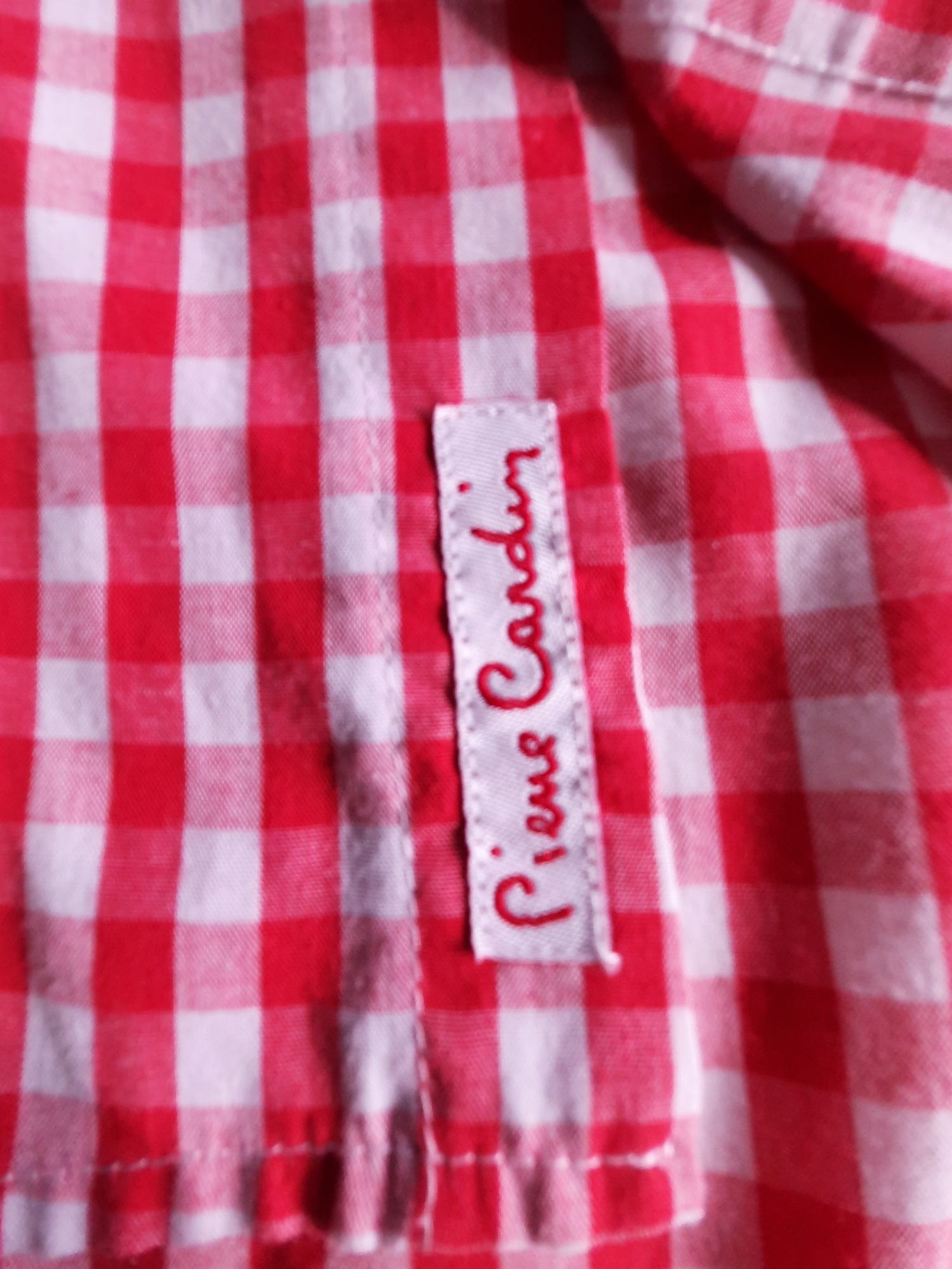 Koszula męska L, krótki rękaw kratka  Piere Cardin