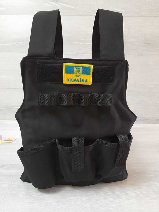 Бронежилет детский, разгрузка, Размеры S.M.L, от4-11 лет, полиция