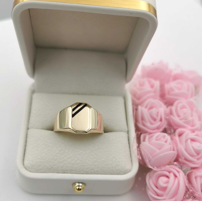 OKAZAŁY Złoty SYGNET 585 rozmiar 24 NOWY/ FAJNE OKAZJE Radomsko