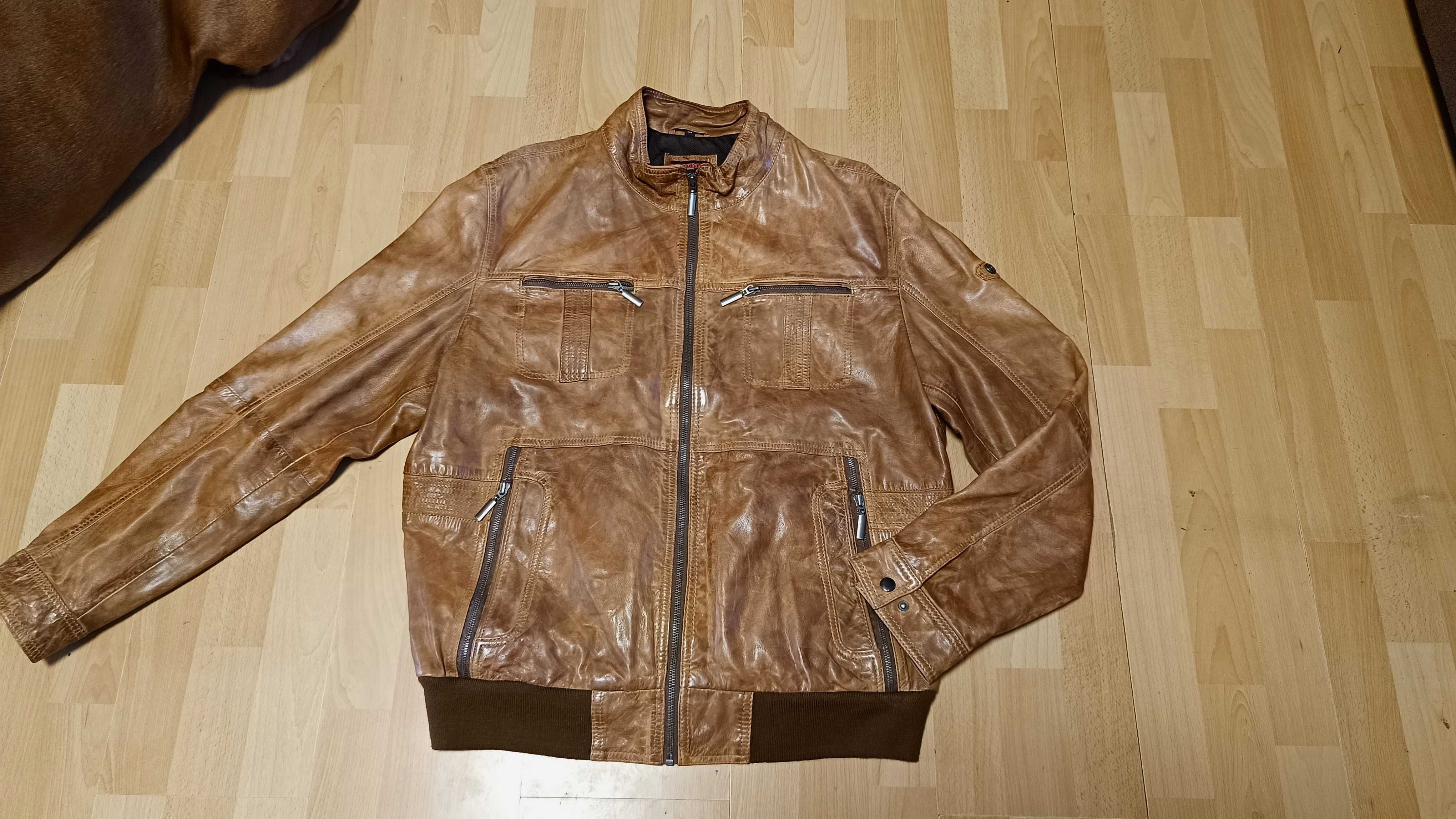 Męska kurtka skórzana LLOYD r.XL stan bardzo dobry
