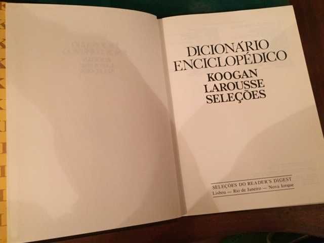 Coleção " Dicionário Enciclopédico Koogan- Larousse -Seleções
