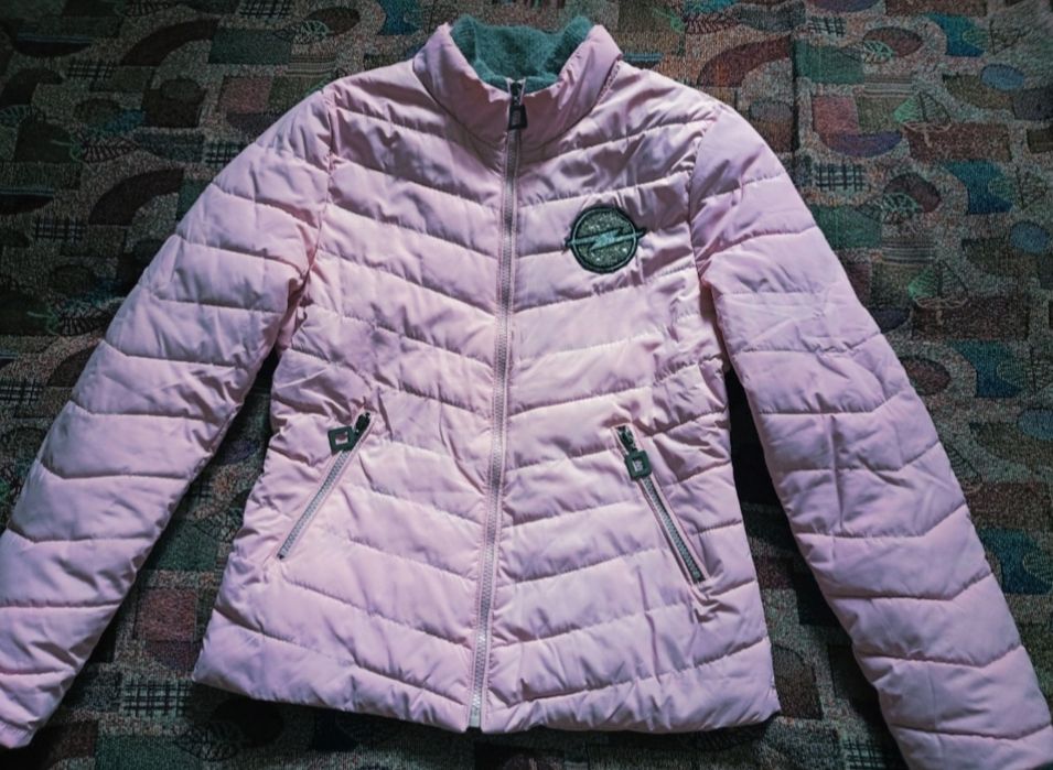 Куртка підліткова рожева демі