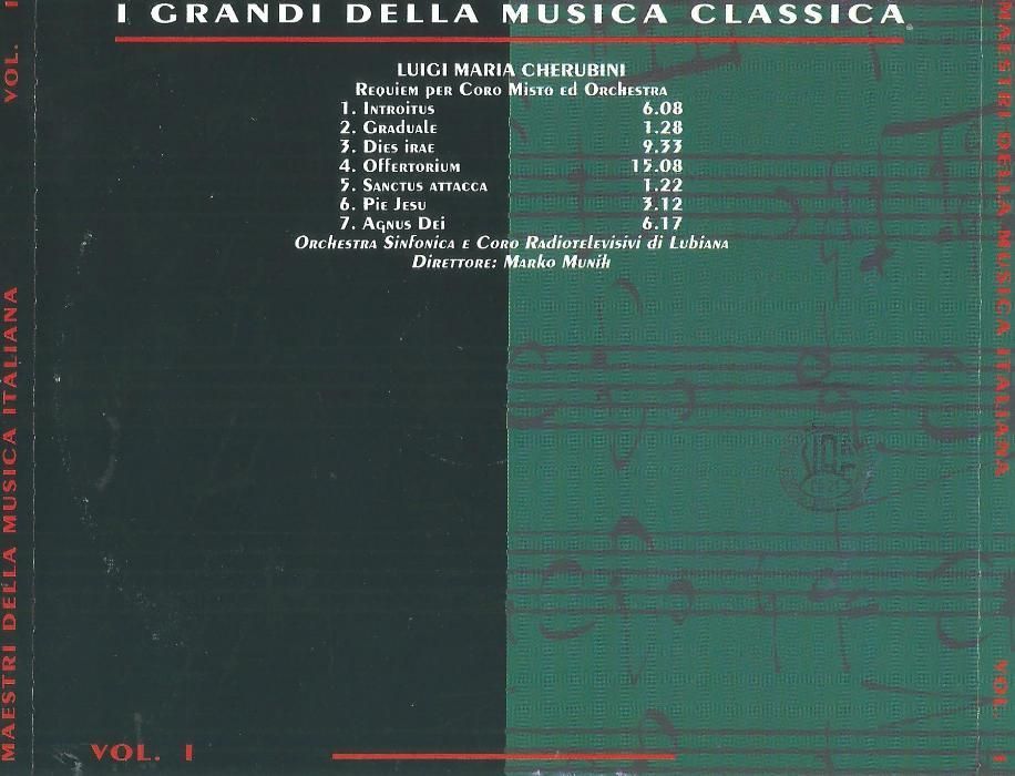 płyta CD Luigi Maria Cherubini Grandi Della Musica