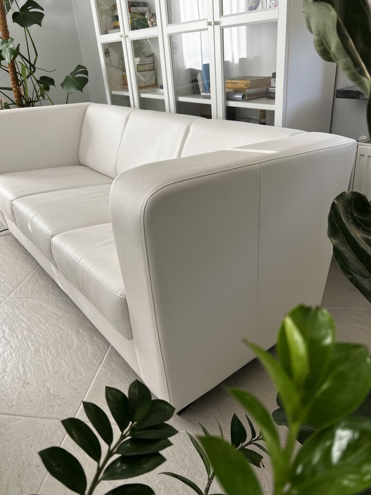 Elegancka biała sofa 188x78x75