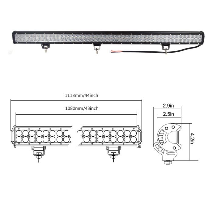 BARRA LED 18W/ 36W/ 54W/ 72W/ 90W/ 108W/ 126W/ 144W/ 180W/ 240W/ 300W