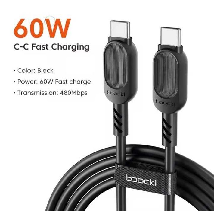 Кабель Toocki для быстрой зарядки Type C - Type C