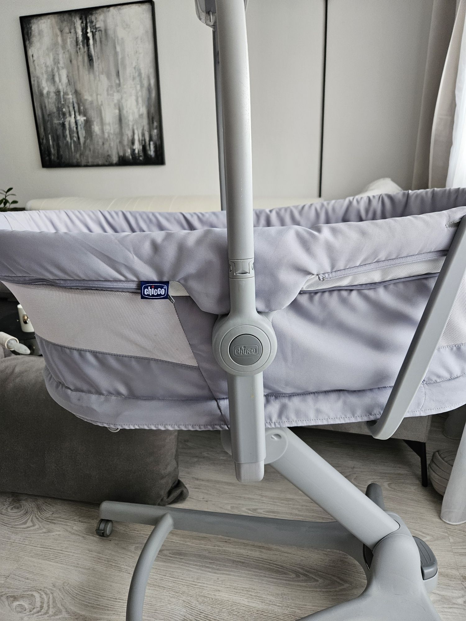 Chicco baby hug 4 w 1 leżaczek krzesełko do karmienia  air szary Stone