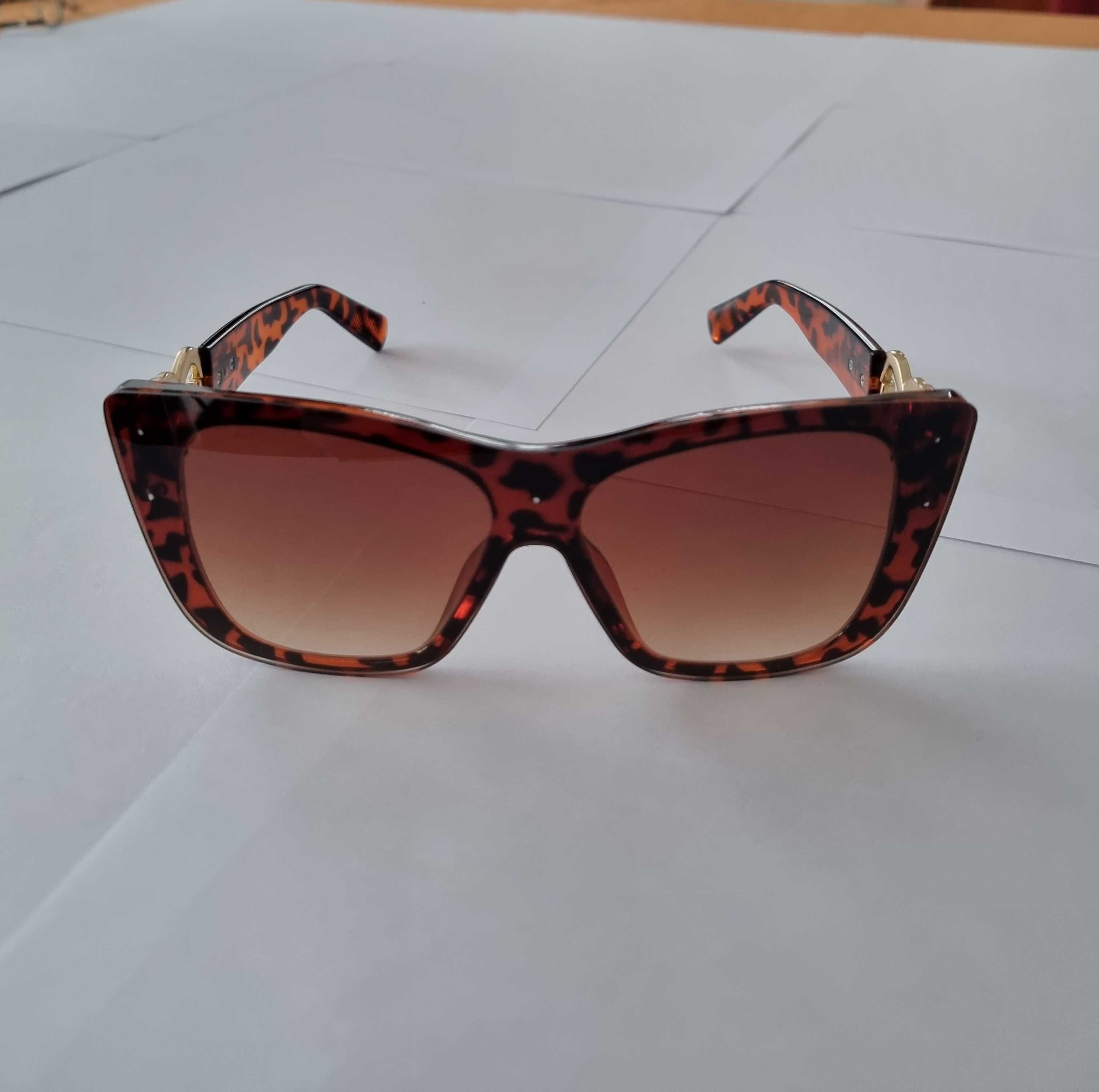 Modne okulary przeciwsłoneczne Cat Eye damskie luksusowe