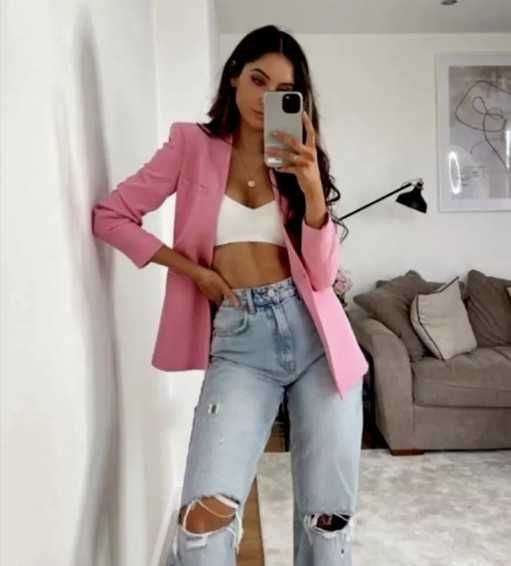 Елегантність у рожевому новий костюм Zara XL  для стильних рішень