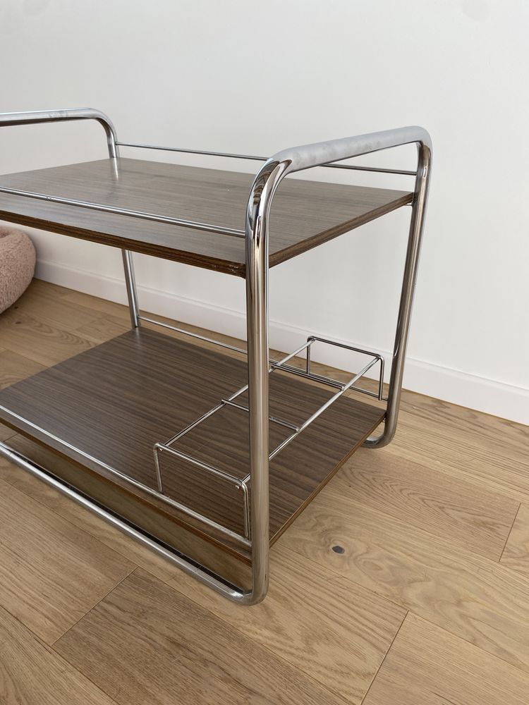 Stolik barek bauhaus prl mid century lata 70
