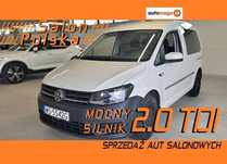 Volkswagen Caddy MOCNY 2.0TDI 102KM Model Comfort+ Salon Polska Bogate wyposażenie fabr