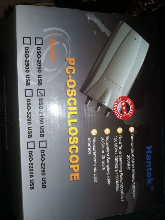 Hantek DSO2150 USB Osciloscópio 60 Mhz 2 canais