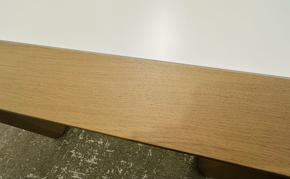 Mesa Extensivel Lacado a Branco com Madeira C200*L100