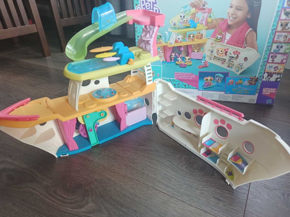 LITTLEST PET SHOP LPS b. duży statek / jacht w oryginalnym opakowaniu