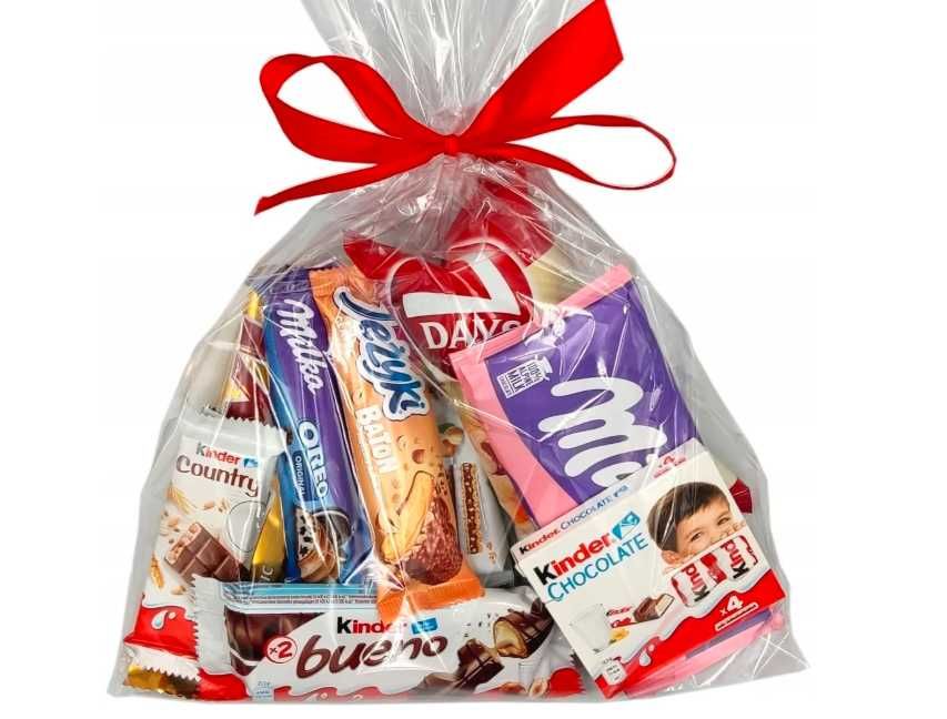 Paczka Słodyczy Zestaw Kinder Milka Prezent Urodziny Dla Dziecka
