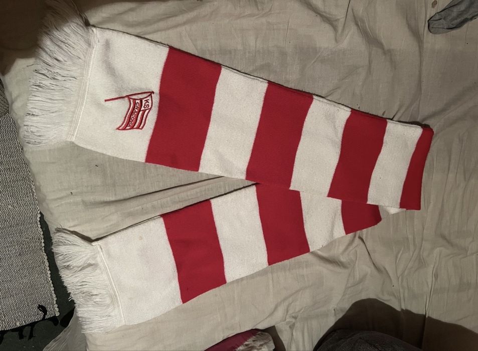 Szalik pasiak Cracovia herb