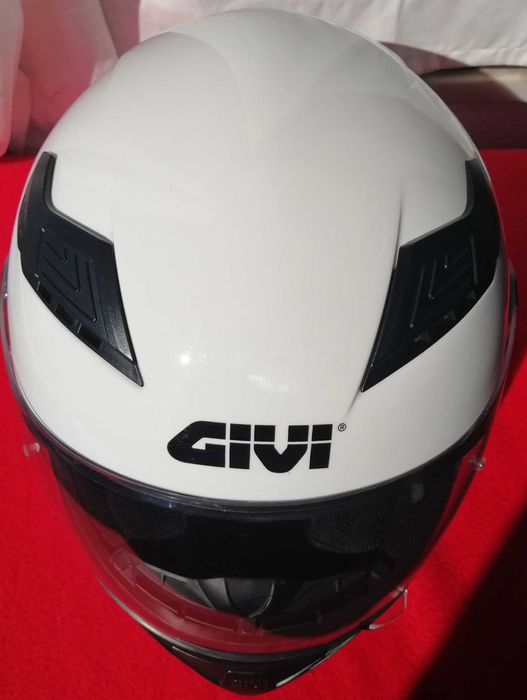Capacete de mota Givi 50.4 Sniper Branco (M - 58)