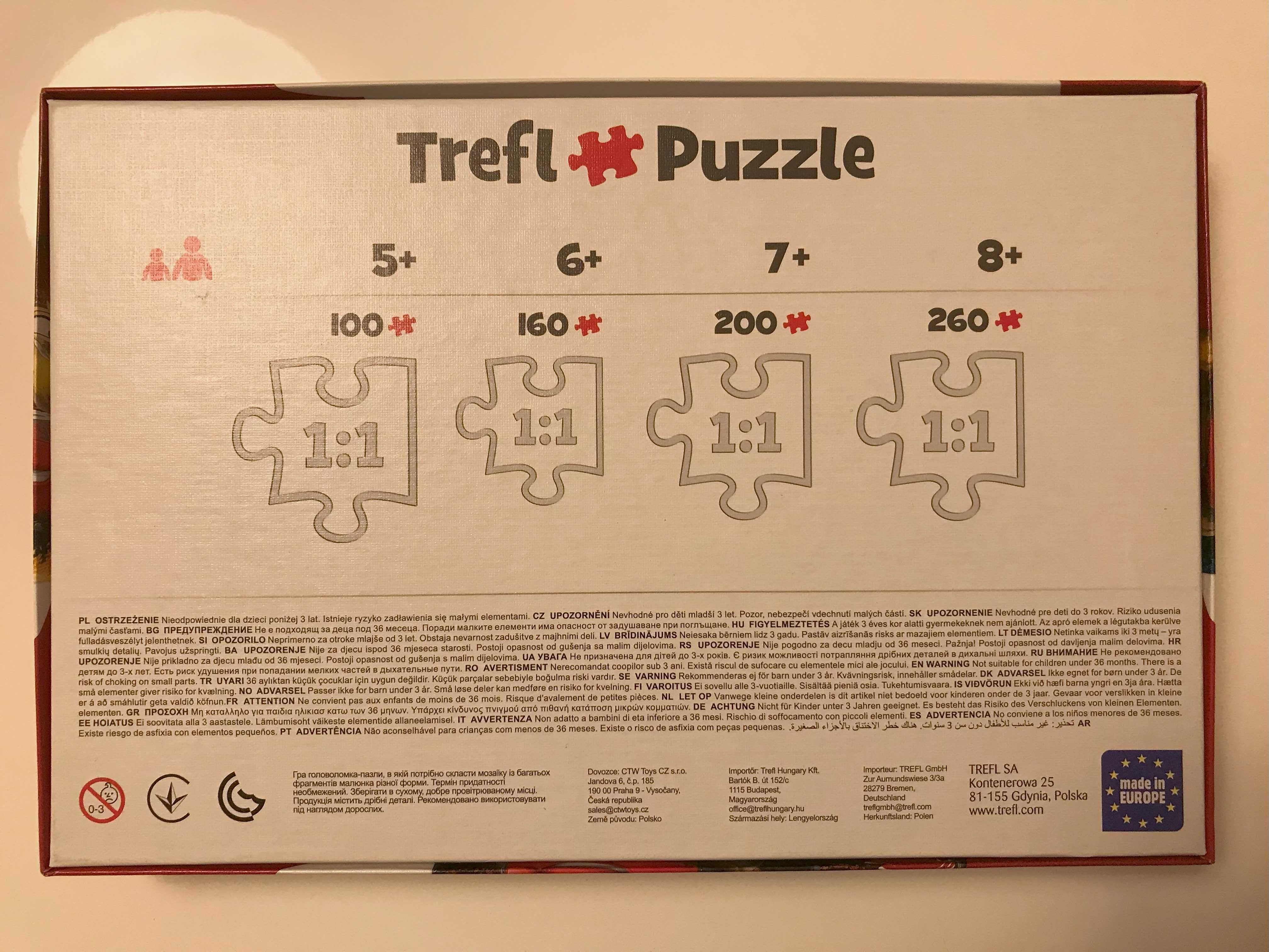 Puzzle Trefl 100szt Auta Cars +5