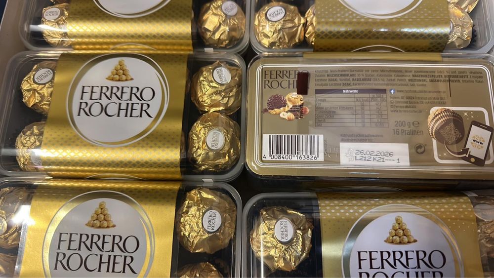 Цукерки фереро роше(Ferrero Rocher)200г і  Ferrero Rondnoir 138г