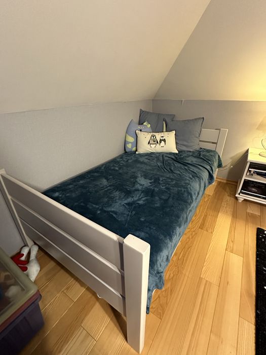 Łózko sosnowe 90x190 + materac