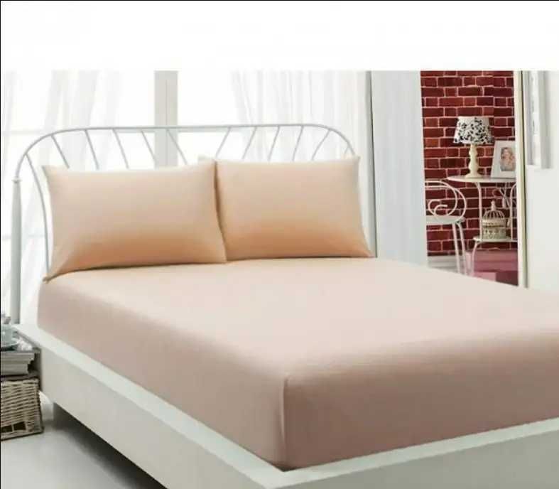 Махрове простирадло з наволочками 160х200х30 см на резинці.