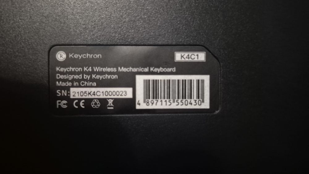 Механічна клавіатура Keychron K4 з Gateron red перемикачами