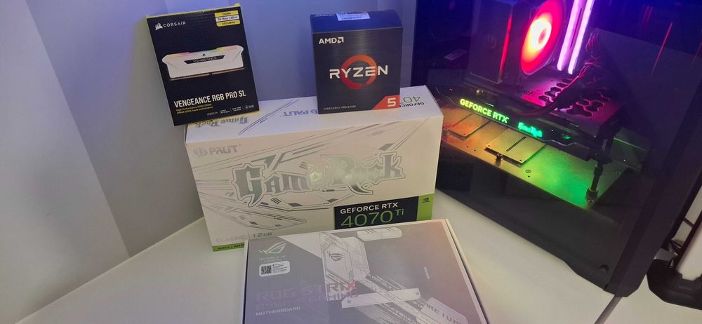 Zestaw komputerowy ryzen 5600X Asus ROG STRIX B550 RAM 32GB