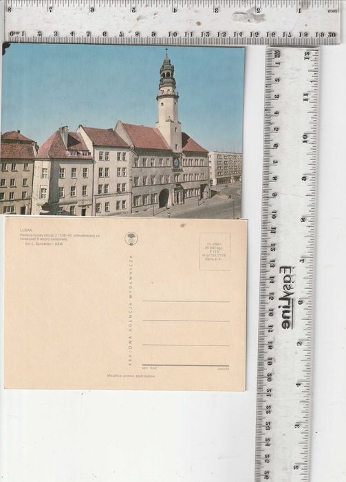 Lubań Renesansowy ratusz z 1539-43,  fot. L. Surowiec  okres PRL