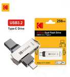 Pendrive 256GB Kodak K273 2w1 USB 3.2 USB-C