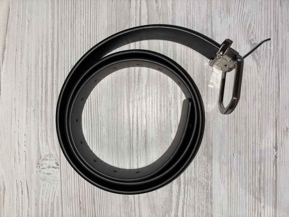 Оригінальний шкіряний ремінь Calvin Klein, чорний, розмір 110