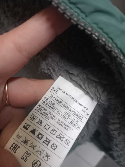 Casaco verde Benetton