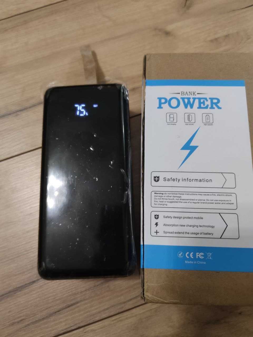 QC22.5W 60000mAh Фонарик Power Bank Павербанк повер