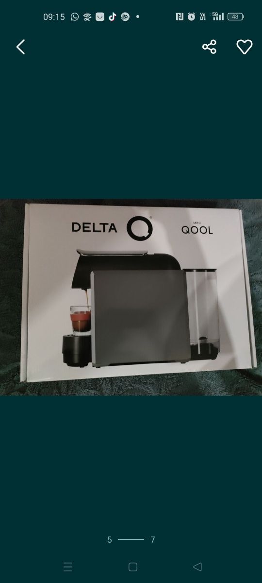 Ekspres do kawy Delta nowy +kapsułki gratis