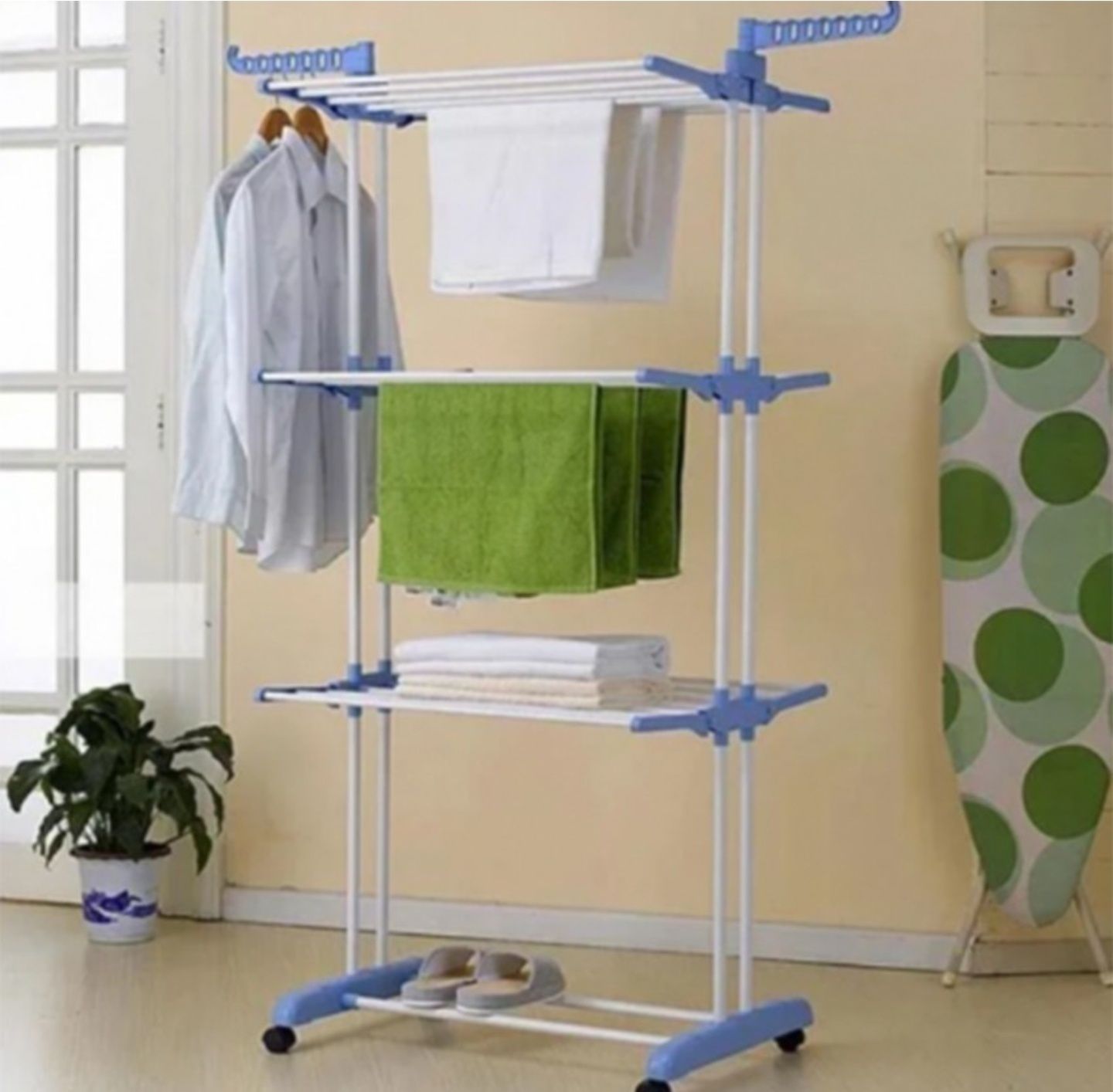 Сушарка-органайзер для Одягу Spray Painting Clothes Hanger до 40 кг 36
