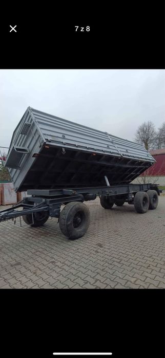 Przyczepa rolnicza 3 osiowa, wywrot 3 strony