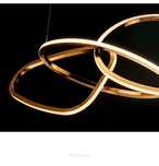 Lampa LED stół - RINGS złota
