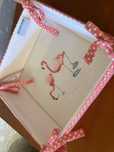 Piękny bawełniany koszyk Shabby chic 20x20 cm. Nowy
