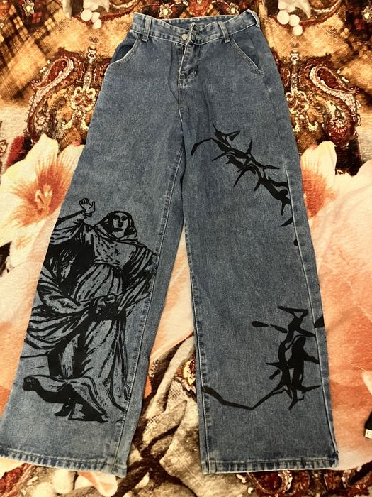 Широкие  джинсы трубы