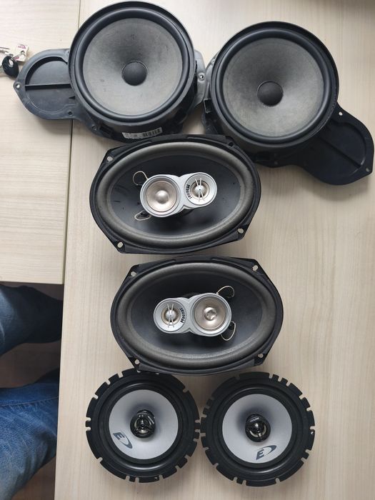 Głośniki samochodowe komplet ze zdjęć Alpine, Magnat