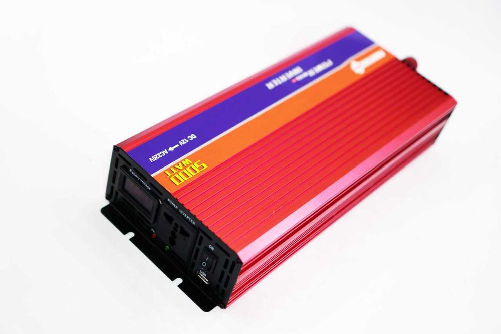 Инвертор,Інвертор PowerOne 12-220В 5000W перетворювач напруги для дому