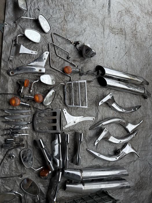 Suzuki vl 800 volusia   blotnik czesci sakwa wydech